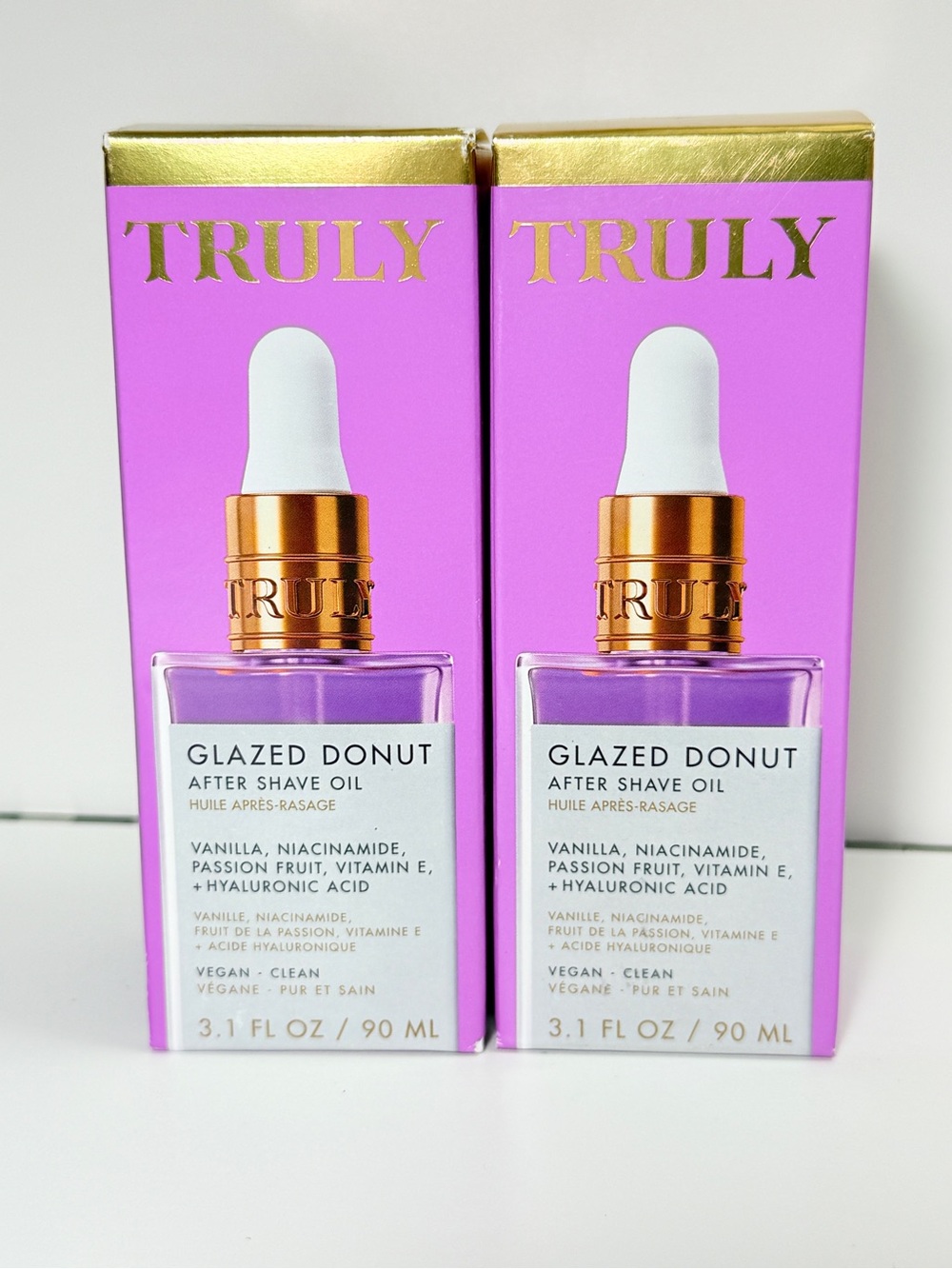TRULY Glazed Donut After Shave Oil 3.1 fl oz (x2)– NEW!